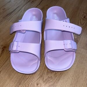 MIA Women's Light Purple Slide Sandals